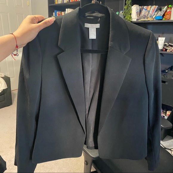 NWT H&M Black Full Sleeve Blazer - Picture 2 of 6